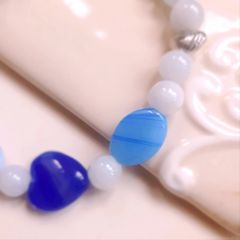 Milk crystal beads - bracelet 
