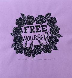 Free Yourself Statement -  Linoleumstryk i A4