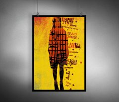 Grafisk print - 'BROWNSTONE GIRL' - A3 print