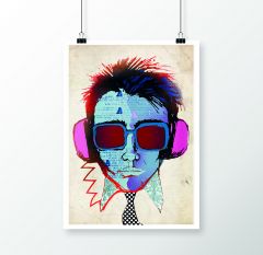 Grafisk print - 'COSTELLO' - 50x70 cm